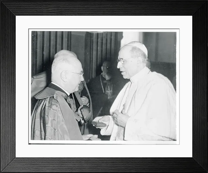 Framed Print : Cardinal Spellman Receiving Medal Framed Print : Cardinal Spellman Receiving Medal