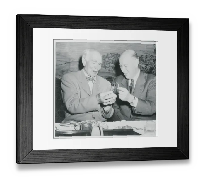 Framed Print : Dr. Allen B. Dumont with Dr. Lee de Forest Framed Print : Dr. Allen B. Dumont with Dr. Lee de Forest