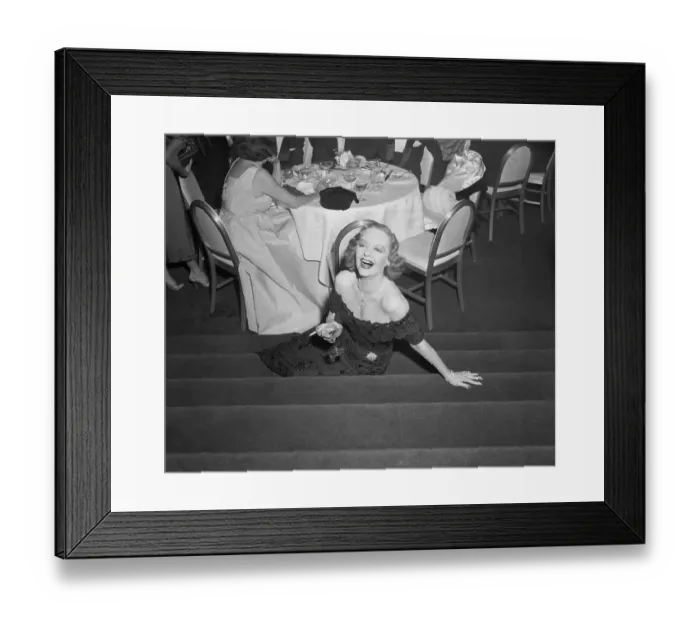 Framed Print : Tallulah Bankhead with Drink in Hand Framed Print : Tallulah Bankhead with Drink in Hand