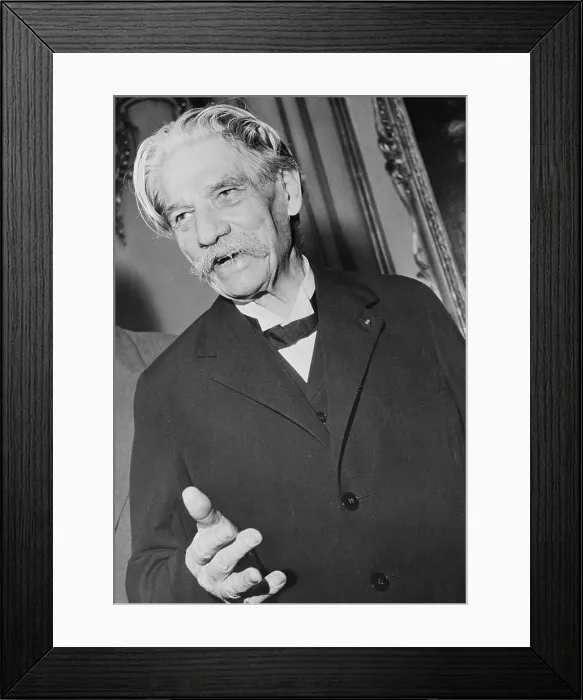 Framed Print : Portrait of Albert Schweitzer Framed Print : Portrait of Albert Schweitzer