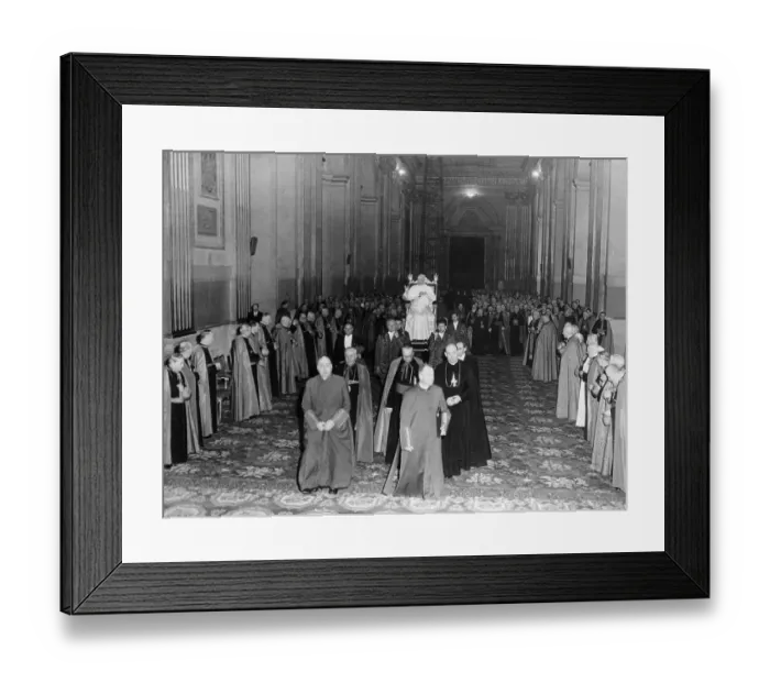 Framed Print : Pope Pius During Ceremony Framed Print : Pope Pius During Ceremony