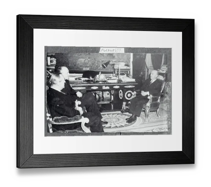 Framed Print : Harold Stassen Meeting With Colleagues Framed Print : Harold Stassen Meeting With Colleagues