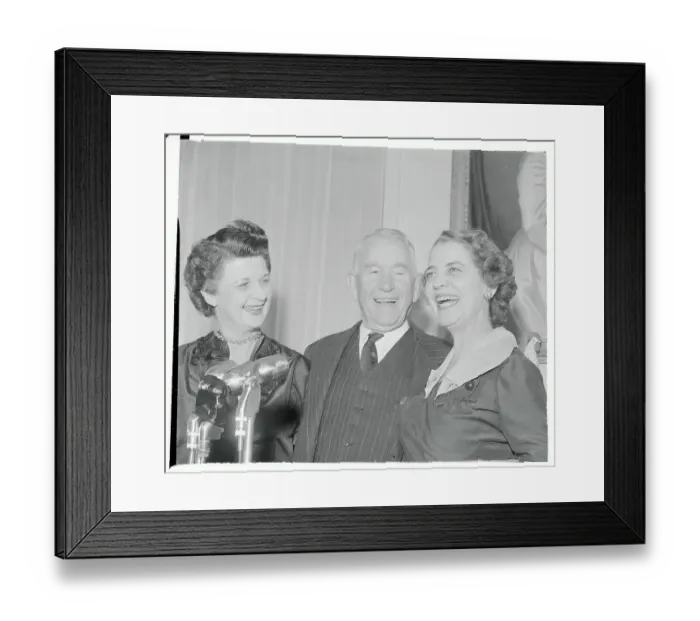 Framed Print : Mr. and Mrs. Alben Barkley Laughing Framed Print : Mr. and Mrs. Alben Barkley Laughing