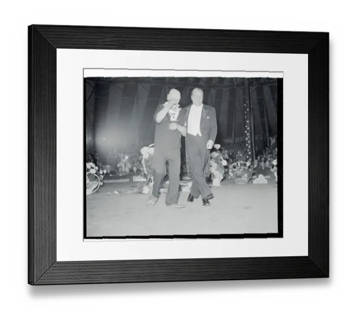 Framed Print : Alfred Schatz Walking With Adrian Wettach Framed Print : Alfred Schatz Walking With Adrian Wettach