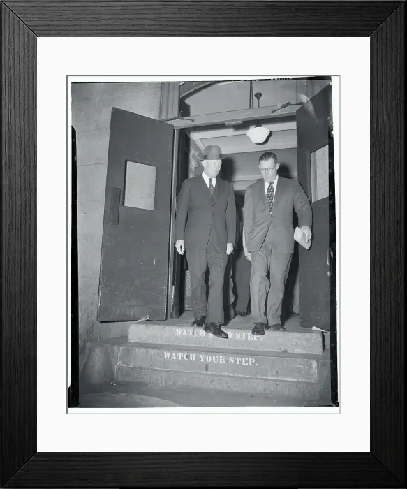 Framed Print : President Eisenhower and James Hagerty Framed Print : President Eisenhower and James Hagerty
