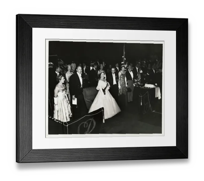 Framed Print : Queen Mother Elizabeth Honored at Ball