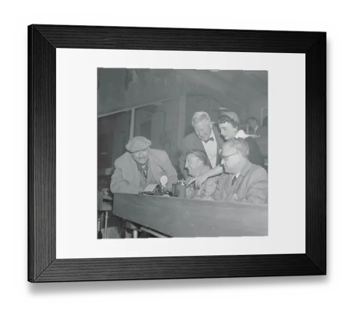 Framed Print : Faye Loyd Standing in the Press Box Framed Print : Faye Loyd Standing in the Press Box