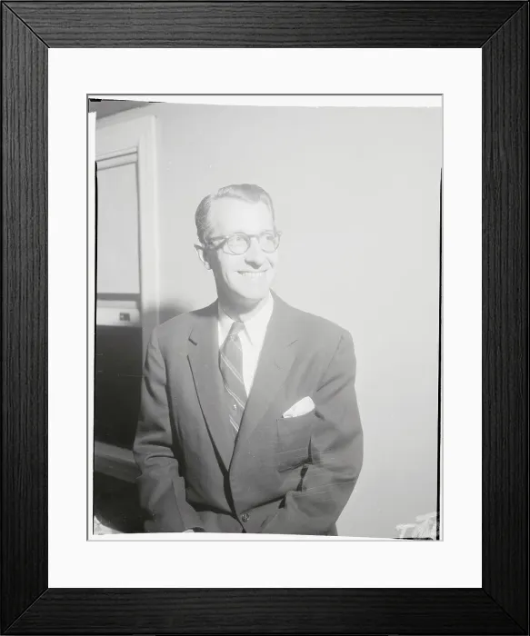 Framed Print : Portrait of George Leader Framed Print : Portrait of George Leader
