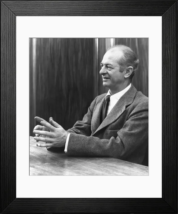 Framed Print : Professor Linus Pauling Seated at Desk Framed Print : Professor Linus Pauling Seated at Desk
