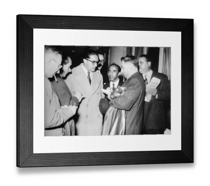 Framed Print : Editor Carlos Lacerda Talking With Reporters Framed Print : Editor Carlos Lacerda Talking With Reporters