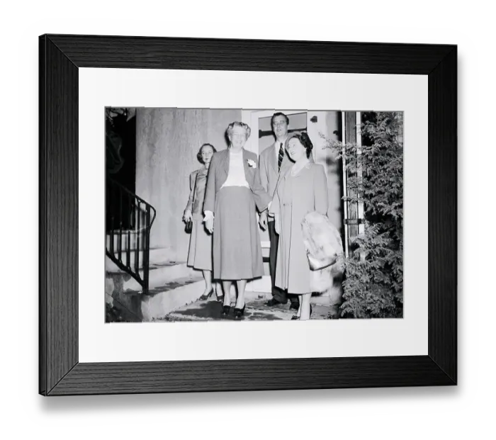 Framed Print : Eleanor Roosevelt Standing Next to Queen Elizabeth Framed Print : Eleanor Roosevelt Standing Next to Queen Elizabeth