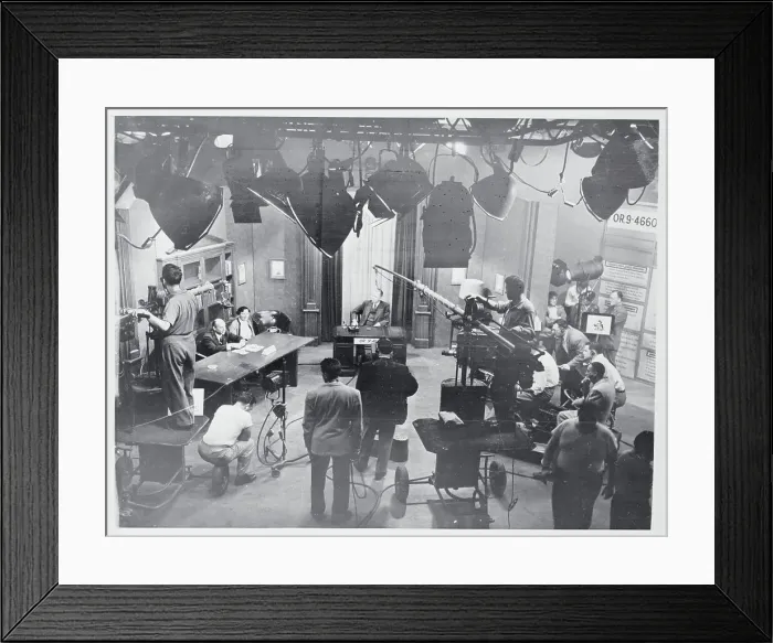 Framed Print : Irving Ives Participating in a Telethon Framed Print : Irving Ives Participating in a Telethon