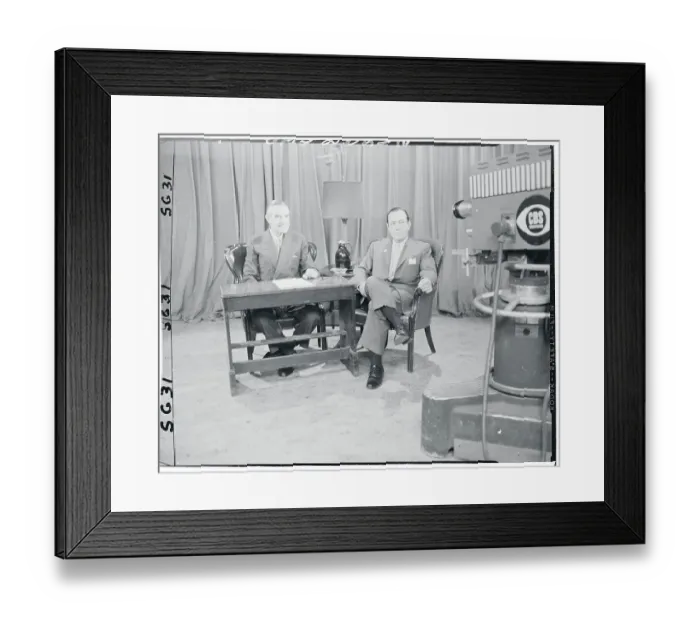 Framed Print : Averell Harriman Sitting With Robert Wagner Framed Print : Averell Harriman Sitting With Robert Wagner