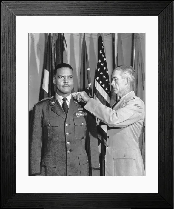 Framed Print : Benjamin Davis Jr. Receiving a Promotion Framed Print : Benjamin Davis Jr. Receiving a Promotion