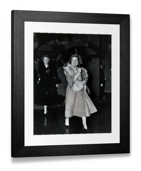 Framed Print : Queen Mother Visiting New York Framed Print : Queen Mother Visiting New York
