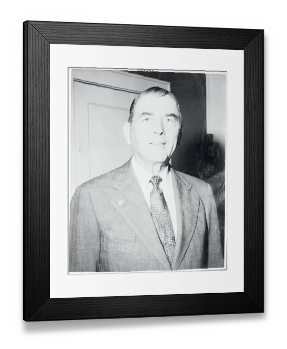 Framed Print : Business Executive Robert J. Kleberg Jr. Posing in Suit and Tie Framed Print : Business Executive Robert J. Kleberg Jr. Posing in Suit and Tie