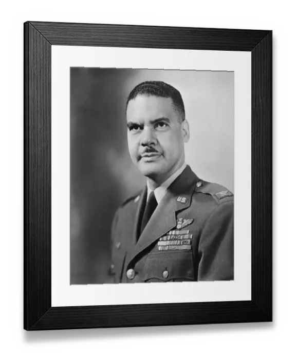 Framed Print : Portrait of Benjamin Davis Jr Framed Print : Portrait of Benjamin Davis Jr