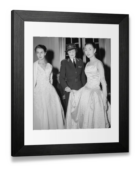 Framed Print : The Duchess of Marlborough Standing With a Friend Framed Print : The Duchess of Marlborough Standing With a Friend