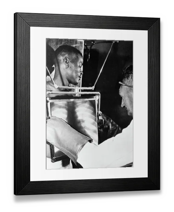 Framed Print : Mine Worker X-Rayed for Diamond Check Framed Print : Mine Worker X-Rayed for Diamond Check