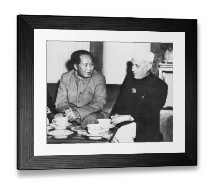 Framed Print : Jawaharlal Nehru and Mao Tse-Tung Sitting Together Framed Print : Jawaharlal Nehru and Mao Tse-Tung Sitting Together