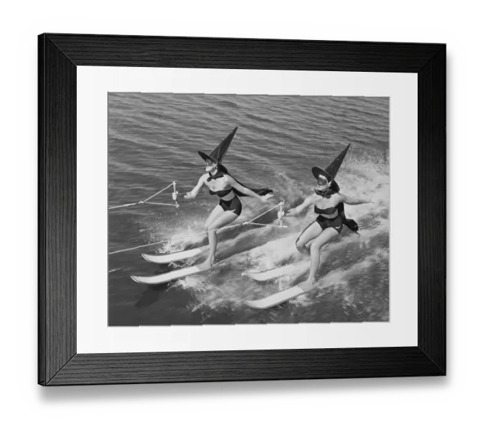 Framed Print : Witches Water Skiing Framed Print : Witches Water Skiing
