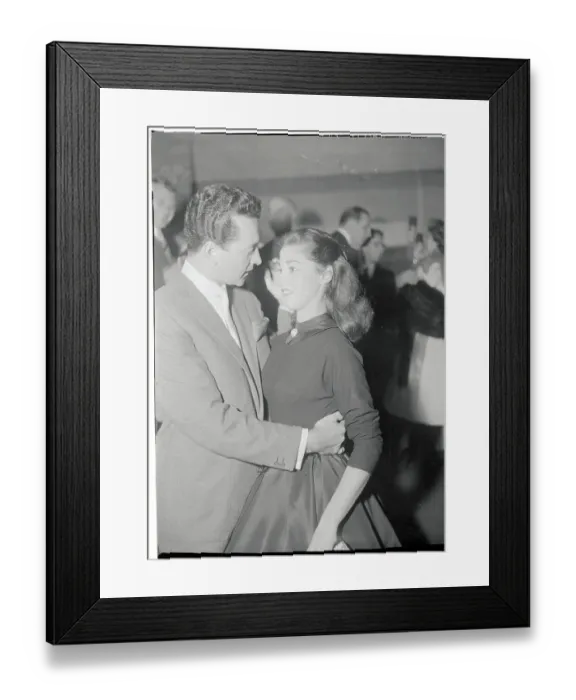 Framed Print : Vic Damone and Pier Angeli Dancing Framed Print : Vic Damone and Pier Angeli Dancing