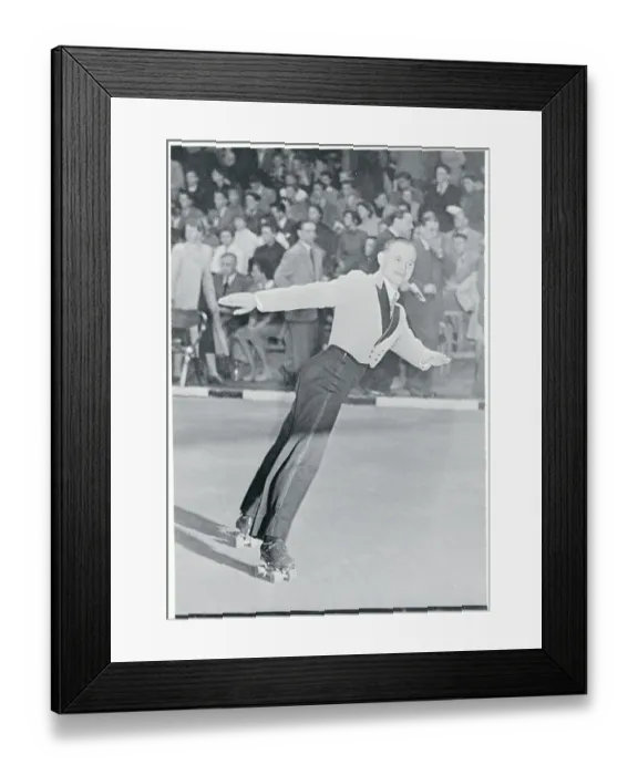 Framed Print : Freimut Stein Skating on The Ice Framed Print : Freimut Stein Skating on The Ice