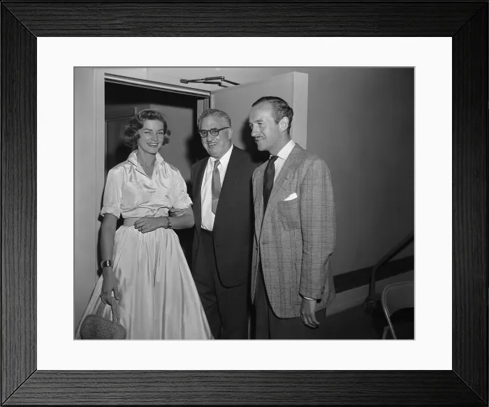 Framed Print : Lauren Bacall and Others at CBS Framed Print : Lauren Bacall and Others at CBS
