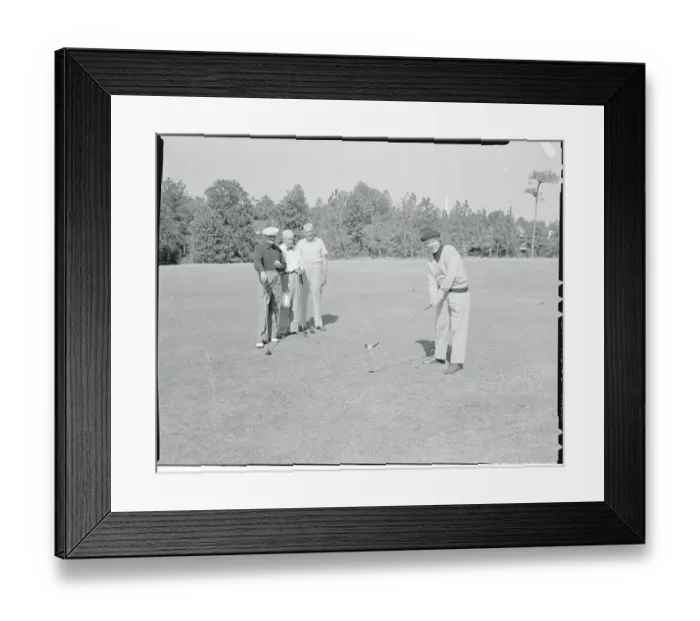 Framed Print : Charles Evans Playing Golf Framed Print : Charles Evans Playing Golf