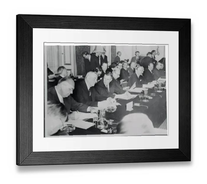Framed Print : Delegate Attending a NATO Signing Framed Print : Delegate Attending a NATO Signing