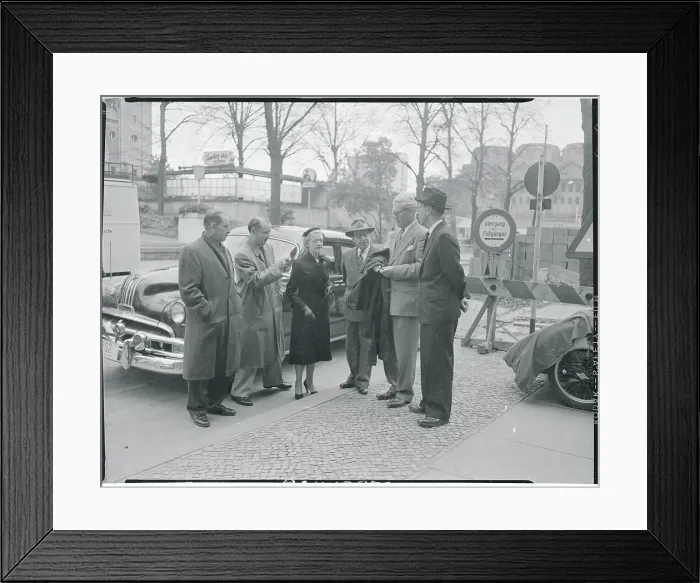 Framed Print : Margaret Chase Smith Standing With Colleagues Framed Print : Margaret Chase Smith Standing With Colleagues