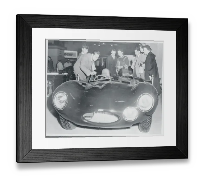 Framed Print : Viewers Examining Sports Car Framed Print : Viewers Examining Sports Car