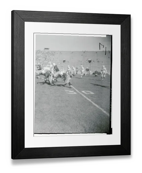 Framed Print : Bob Brink Running With the Football Framed Print : Bob Brink Running With the Football