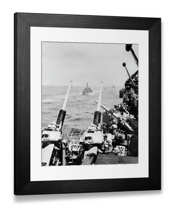 Framed Print : View of Ships on Formosan Patrol Framed Print : View of Ships on Formosan Patrol