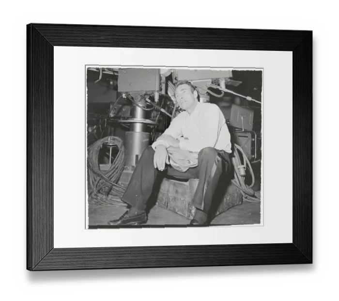 Framed Print : Portrait of Gary Merrill on Set Framed Print : Portrait of Gary Merrill on Set