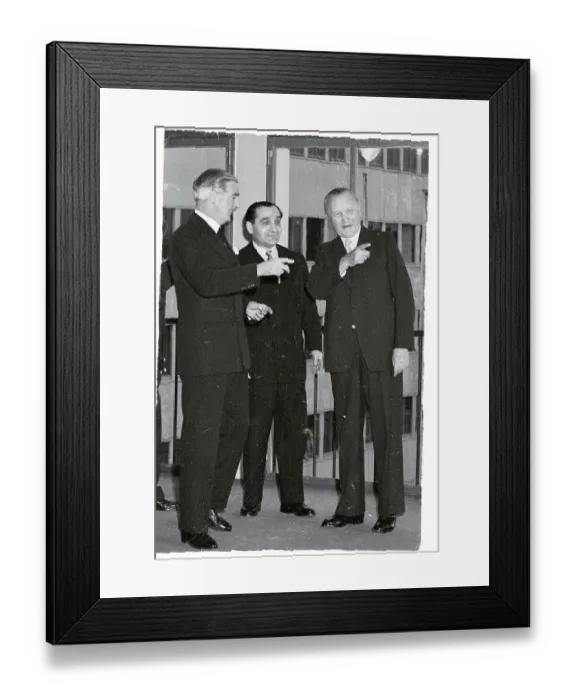 Framed Print : Anthony Eden Conversing With Colleagues Framed Print : Anthony Eden Conversing With Colleagues