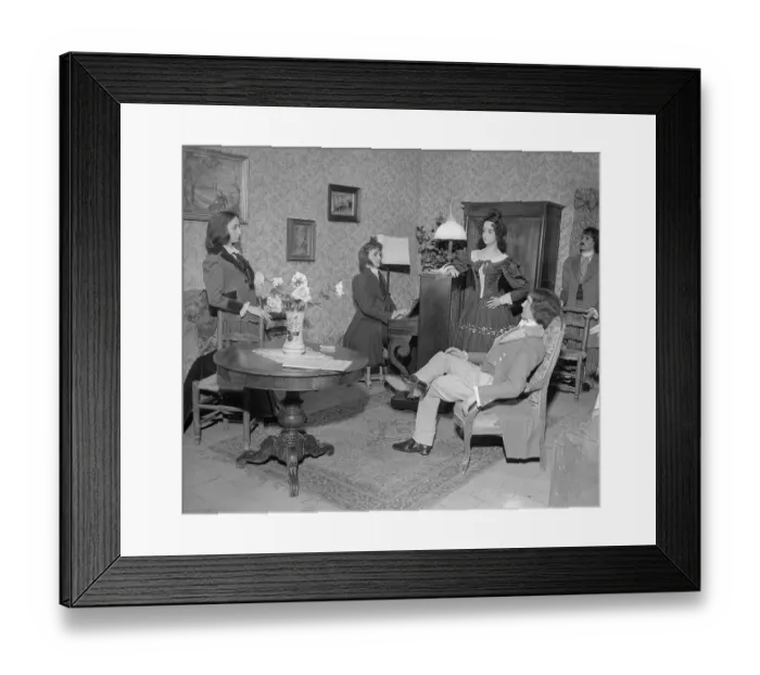 Framed Print : G. Sand, H. Berlioz, H. Smithson, F. Liszt, and E. Delacroix Immortalized in Wax Framed Print : G. Sand, H. Berlioz, H. Smithson, F. Liszt, and E. Delacroix Immortalized in Wax