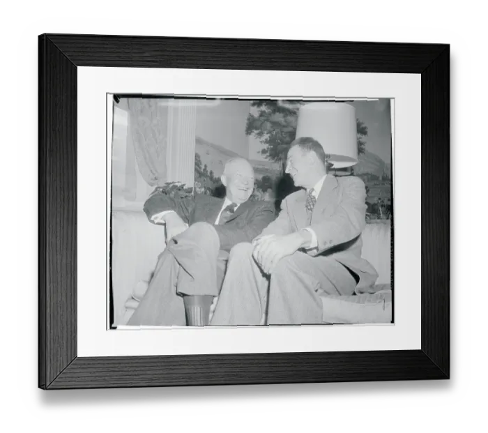 Framed Print : Clifford Case Talking With President Eisenhower Framed Print : Clifford Case Talking With President Eisenhower