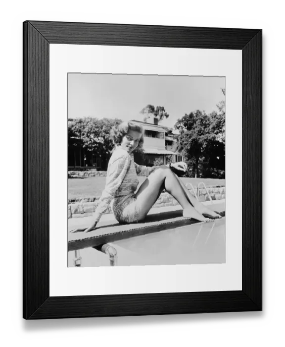 Framed Print : Portrait of Lauren Bacall Framed Print : Portrait of Lauren Bacall
