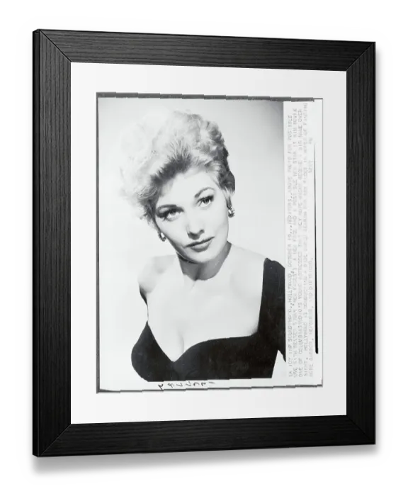 Framed Print : Portrait of Kim Novak