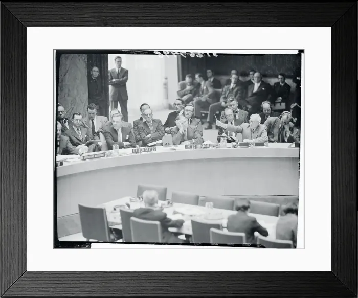 Framed Print : Andrei Vishinsky Speaking to United Nations Delegates Framed Print : Andrei Vishinsky Speaking to United Nations Delegates