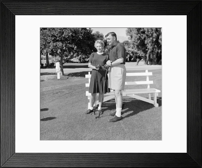 Framed Print : Clark Gable with Kay Williams Spreckles Framed Print : Clark Gable with Kay Williams Spreckles