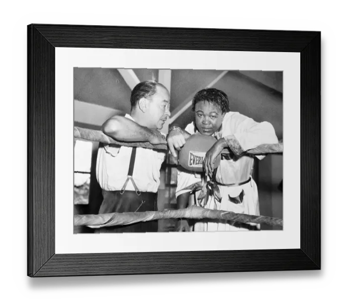 Framed Print : Kid Gavilan with Angel Lopez Framed Print : Kid Gavilan with Angel Lopez