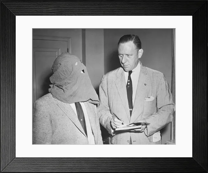 Framed Print : Reporter Interviewing Igor Gouzenko Framed Print : Reporter Interviewing Igor Gouzenko