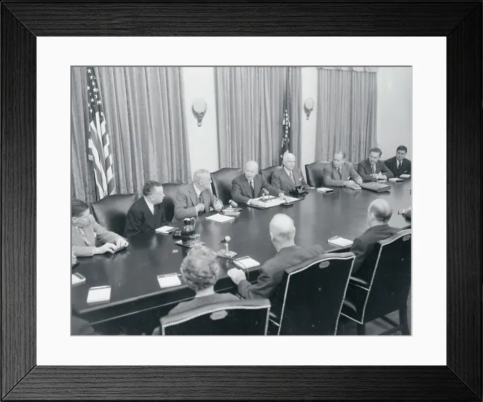 Framed Print : View of Leaders Together at Cabinet Meeting Framed Print : View of Leaders Together at Cabinet Meeting