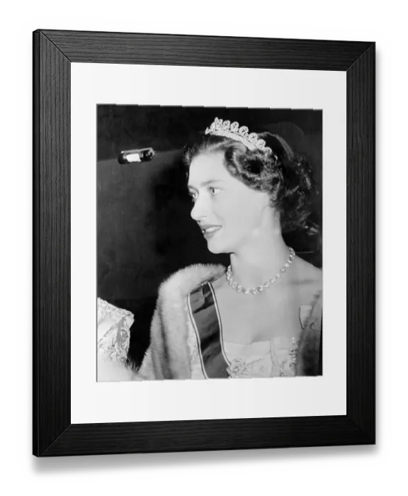 Framed Print : Portrait of Princess Margaret Framed Print : Portrait of Princess Margaret