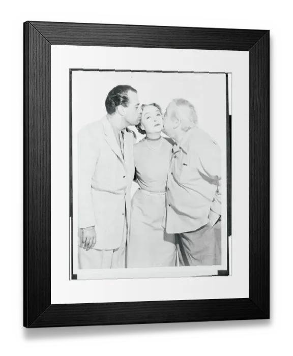 Framed Print : Lillian Gish Receiving Birthday Kisses Framed Print : Lillian Gish Receiving Birthday Kisses