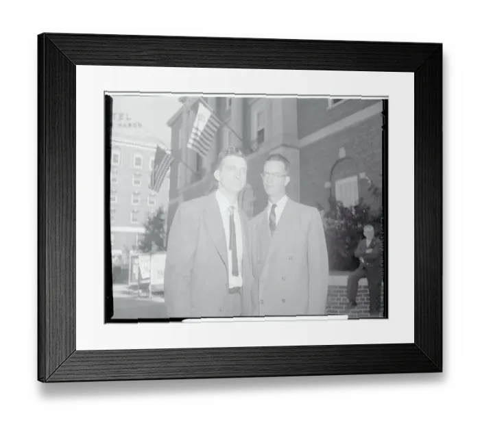 Framed Print : Joseph Petersen With His Attorney Framed Print : Joseph Petersen With His Attorney