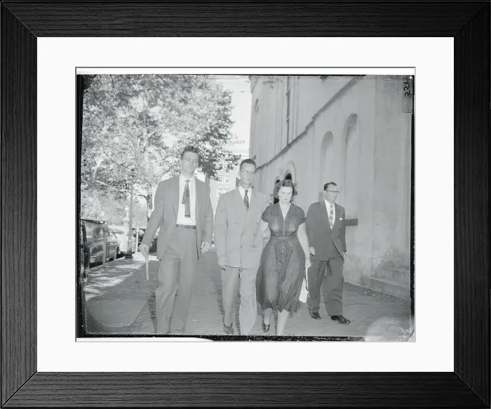 Framed Print : Joseph Petersen Jr. Walking With His Wife Framed Print : Joseph Petersen Jr. Walking With His Wife