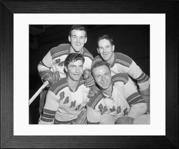 Framed Print : Portrait of New York Rangers Players Framed Print : Portrait of New York Rangers Players
